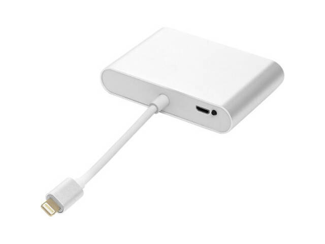 Перехідник Lightning (M) to HDMI, VGA, 3.5mm (F) PowerPlant (CA911929) - Фото 2