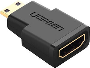 Перехідник Mini HDMI M to HDMI F black Ugreen (20101)