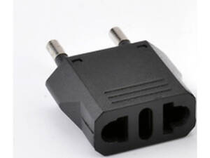 Перехідник на євророзетку Binxing WM-10 Black, 110-250V, 6A, 500W, в упаковці 100 штук, ціна за штуку.