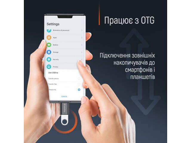 Перехідник OTG USB 3.2 AF to USB-C ColorWay (CW-AD-AC3) - Фото 3
