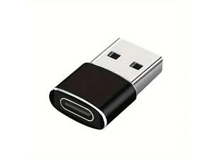 Перехідник з USB на Type-C OTG, USB Type-C. Чорний