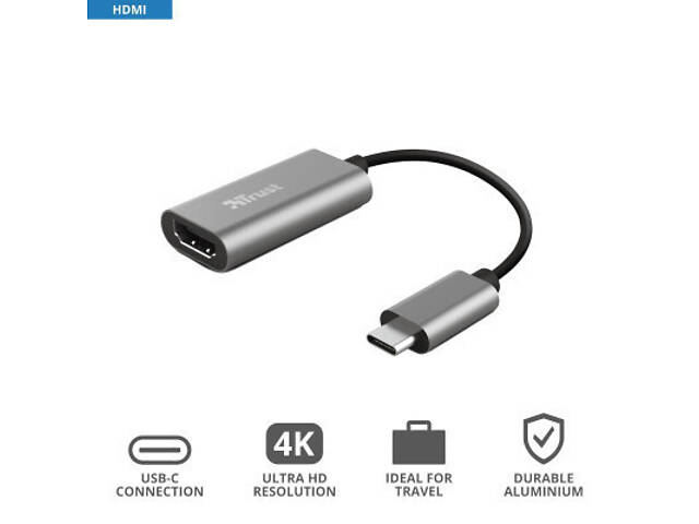 Перехідник Trust USB-C to HDMI Adapter (23774) - Фото 3