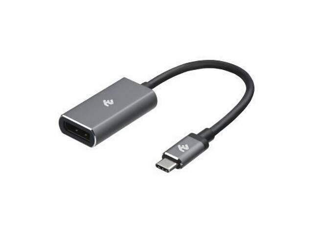 Перехідник Type-C to DisplayPort, Алюміній, 0.2м 2E (2E-W1404) - Фото 1