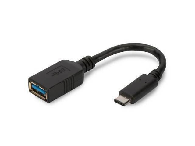 Перехідник Type-C to USB AF 0.15m Digitus (AK-300315-001-S) - Фото 1