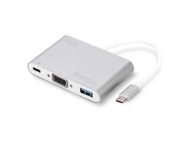 Перехідник Type-C to VGA/USB 3.0/Type-C Digitus (DA-70839) - Фото 1