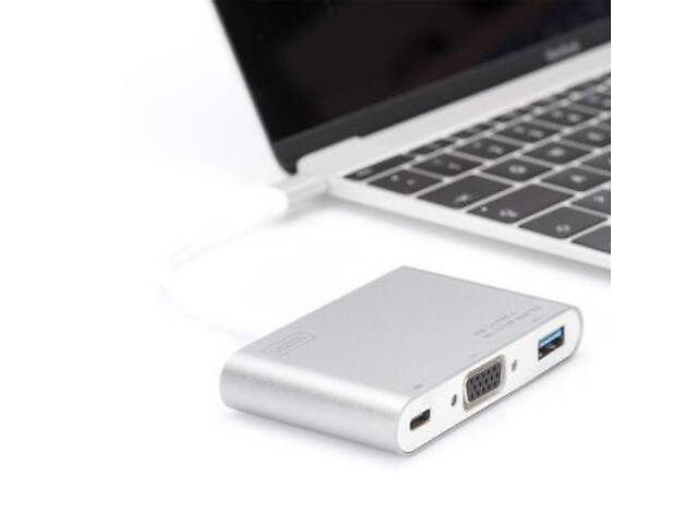 Перехідник Type-C to VGA/USB 3.0/Type-C Digitus (DA-70839) - Фото 3