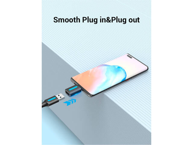 Перехідник USB 2.0 Type-C to USB AF (OTG) Vention (CDTB0) - Фото 4
