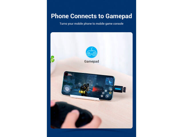 Перехідник USB 2.0 Type-C to USB AF (OTG) Vention (CDTB0) - Фото 9