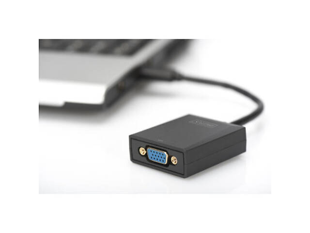 Перехідник USB 3.0 AM to VGA F 0.15m Full HD Digitus (DA-70840) - Фото 2