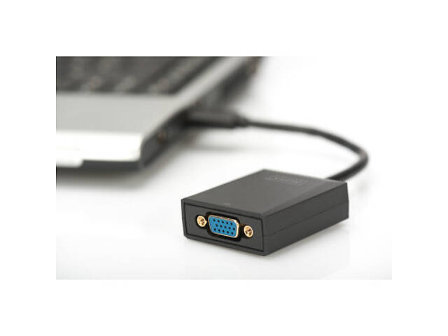Перехідник USB 3.0 AM to VGA F 0.15m Full HD Digitus (DA-70840) - Фото 3