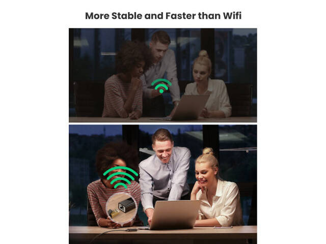 Перехідник USB 3.0 to Ethernet RJ45 1000 Mb CR111 Black Ugreen (20256) - Фото 6