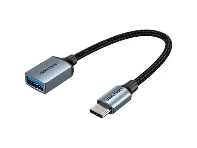 Перехідник USB 3.0 Type-C to USB AF (OTG) 0.15m Алюмінієвий сплав Vention (CCXHB) - Фото 1