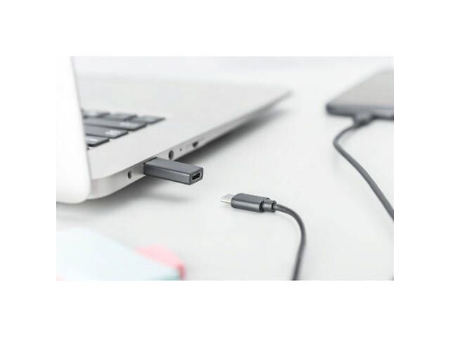 Перехідник USB-A to USB-C (M/F) 3A 5GB ver.3.0 Digitus (AK-300524-000-S) - Фото 3