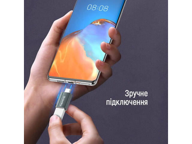 Перехідник USB-A toUSB-C ColorWay (CW-AD-AC) - Фото 2