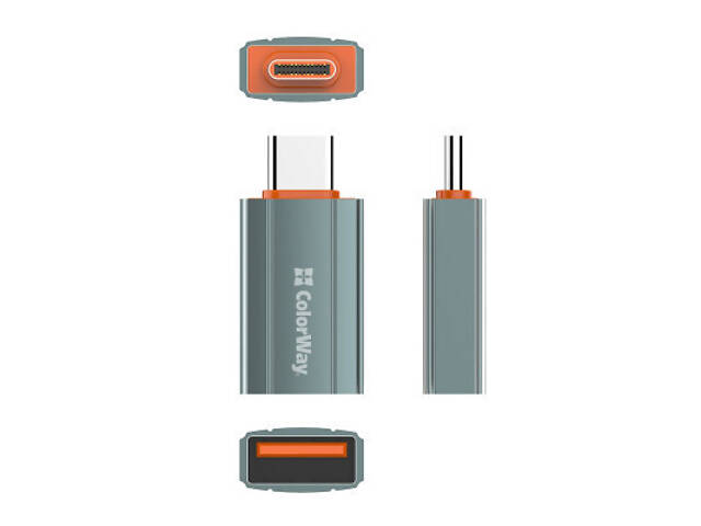 Перехідник USB-A toUSB-C ColorWay (CW-AD-AC) - Фото 7