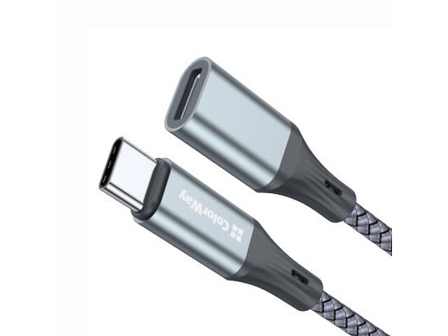 Перехідник USB-C M to Lightning F 0.17m gray ColorWay (CW-AD-CL) - Фото 1