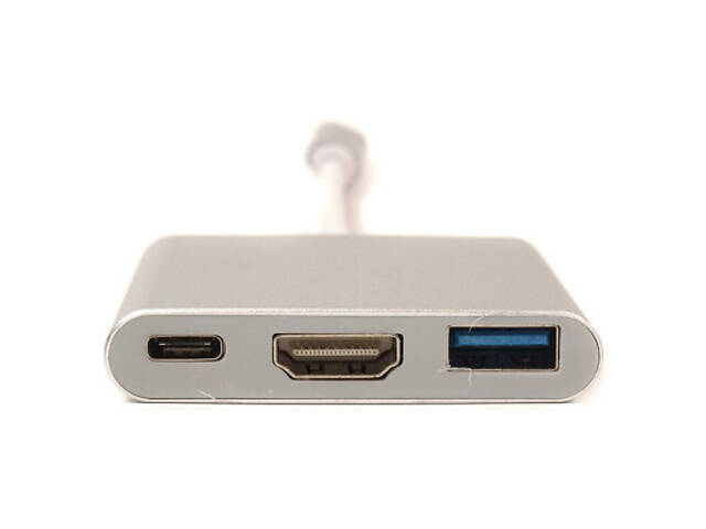Перехідник USB C-Type - HDMI/USB PowerPlant (KD00AS1306) - Фото 2