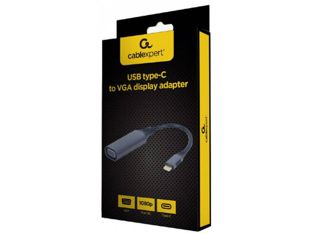 Перехідник USB Type-C to VGA, Full HD 60Hz Cablexpert (A-USB3C-VGA-01) - Фото 3