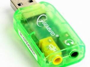Перехідник USB2.0-Audio Gembird (SC-USB-01)