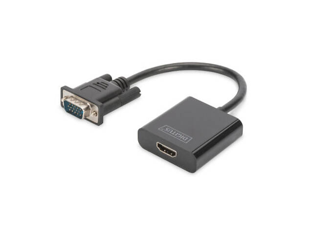 Перехідник VGA to HDMI (M/F), Full HD Digitus (DA-70473) - Фото 1