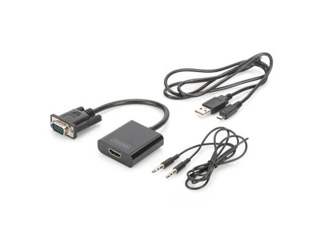 Перехідник VGA to HDMI (M/F), Full HD Digitus (DA-70473) - Фото 5