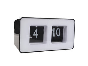 Перекидные часы Flip Clock настольные Черно-белые (FC-7B)