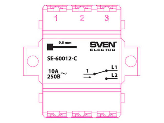 Перемикач Sven SE-60012-C cream (7100036) - Фото 3