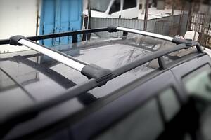 Поперечины на стандартные рейлинги без замка Can V1 (2 шт) до 138 см, Серый для Ауди A4 B5 1994-2001 гг