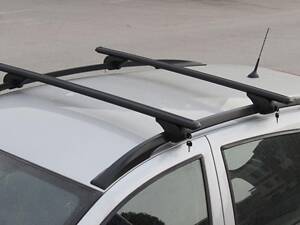 Перемычки на обычные рейлинги под ключ Bold Bar V1 (2 шт) Серые для Skoda Octavia II A5 2006-2010гг.