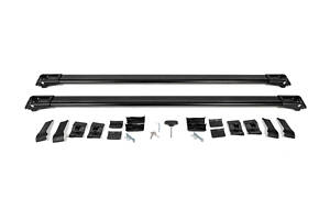 Перемычки на обычные рейлинги под ключ WingBar (2 шт) Черный для Range Rover III L322 2002-2012 гг