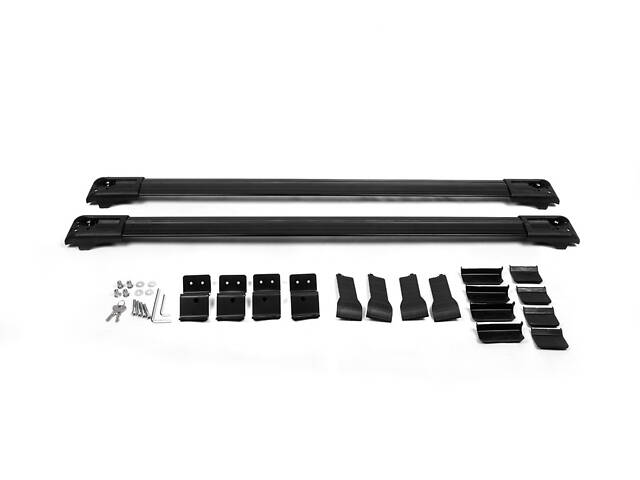 Перемычки на рейлинг под ключ Wingbar V1 (2 шт) Черные для Renault Duster 2018-2024 гг - Фото 2