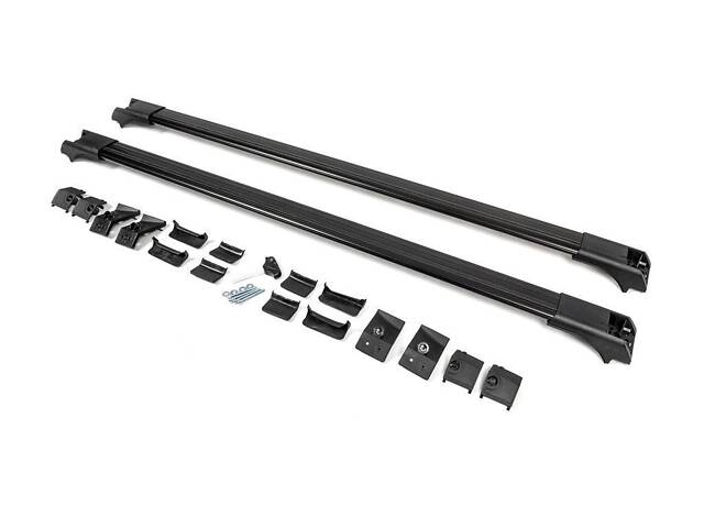 Перемички на рейлінги без ключа Flybar (2 шт) Чорний для Mitsubishi Pajero Wagon IV