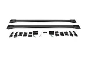 Перемычки на рейлинги под ключ WingBar (2 шт) Черный для Hyundai H200, H1, Starex 1998-2007 гг