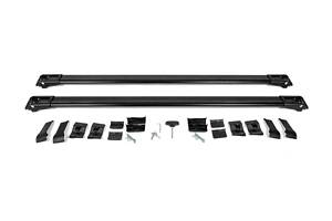 Перемычки на рейлинги под ключ WingBar (2 шт) Черный для Hyundai H200, H1, Starex 1998-2007 гг