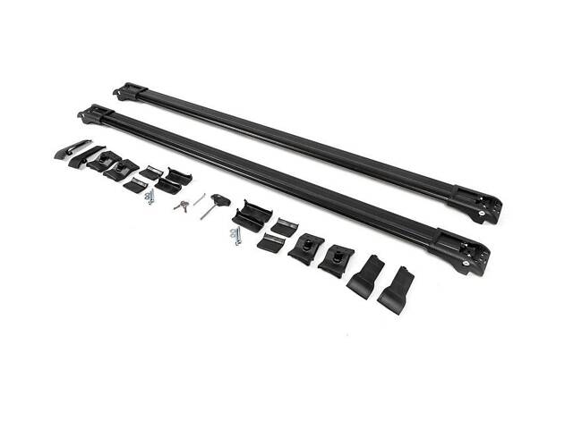 Перемычки на рейлинги под ключ WingBar (2 шт) Черный для Opel Vectra B 1995-2002 гг