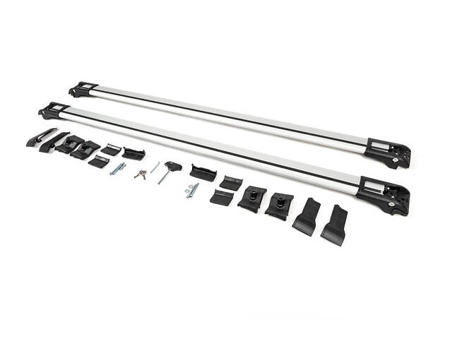 Перемычки на рейлинги под ключ WingBar V1 (2 шт) Серые для Nissan X-trail T31 2007-2014 гг - Фото 9