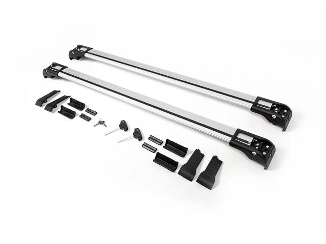 Перемычки на рейлинги WingBar V2 (2 шт) Черный для BMW 5 серия G30/31 2017-2023 гг - Фото 3