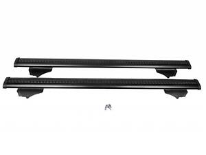 Перемычки на встроенные рейлинги под ключ Wizard V2 (2 шт) 115см, черные для Seat Altea 2004-2015 гг