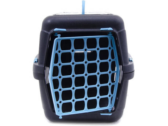 Переноска для тварин SGbox для тварин до 6 кг 48х32х32 см пластик (чорна/мікс) (2700000016053) - Фото 2
