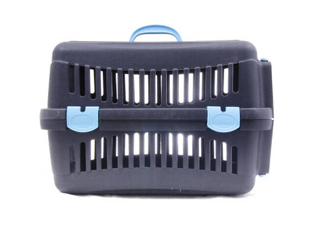 Переноска для тварин SGbox для тварин до 6 кг 48х32х32 см пластик (чорна/мікс) (2700000016053) - Фото 3