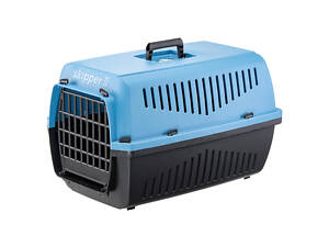 Переноска для котів і маленьких собак Ferplast Skipper (Ферпласт Скиппер) 55 x 36 x h 33 cm - 2, Голубий