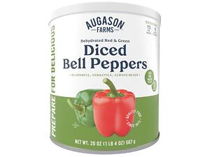 Перець нарізаний сублімований з великим терміном придатності 25 років Augason Farms, 113 порцій.