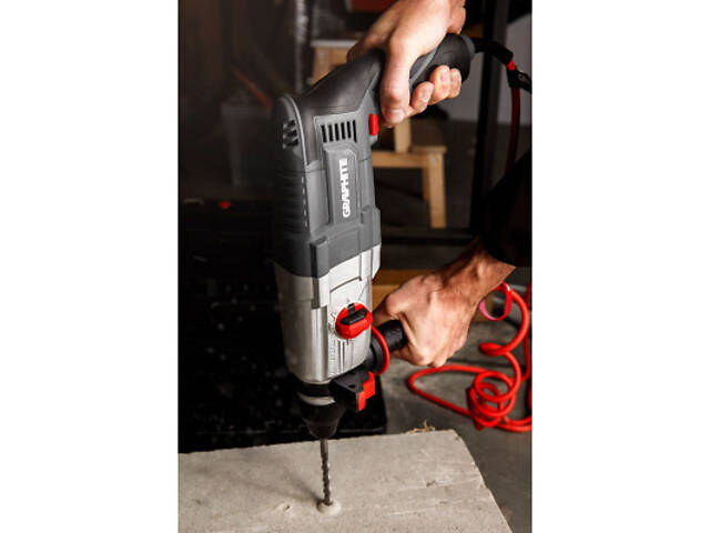 Перфоратор Graphite SDS-plus, 800Вт, 2.8Дж, кейс 3.28кг (58G538) - Фото 8