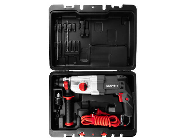 Перфоратор Graphite SDS-plus, 900Вт, 3.4Дж, кейс 6.1кг (58G539) - Фото 3