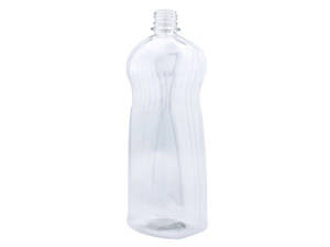 ПЕТ пляшка 1 літр, прозора, горловина 28 мм
