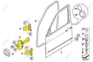 Петля двери передней левой BMW X5 E70 (2010-2013) рестайл, 41517176847