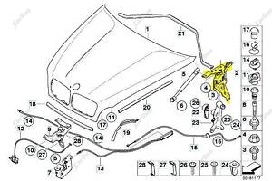 Петля капота левая BMW X5 E70 (2010-2013) рестайл, 41007198617