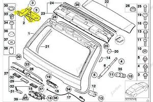 Петля крышки (двери) багажника BMW X5 E53 (2003-2006) рестайл, 41627006121