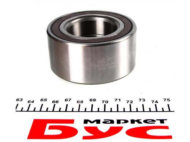 PFI PW45830039CSM Подшипник ступицы (передней) Renault Kangoo 08- (45x83x39) (+ABS) R15/16 - Фото 3