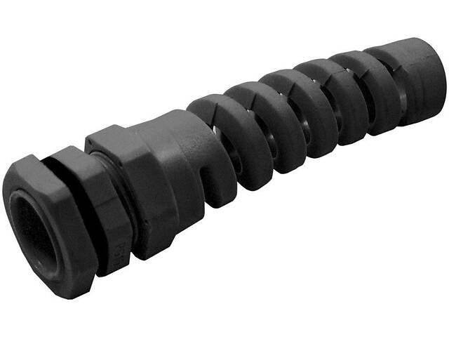 PG7 IP54 поліамід гнучкий кабельний ввід для отворів 12мм кабель max Ø 6.5мм для шаф [s051001] E.NEXT - Фото 1